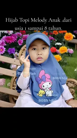 Hijab topi Melody Anak#Hijab Topi Anak
