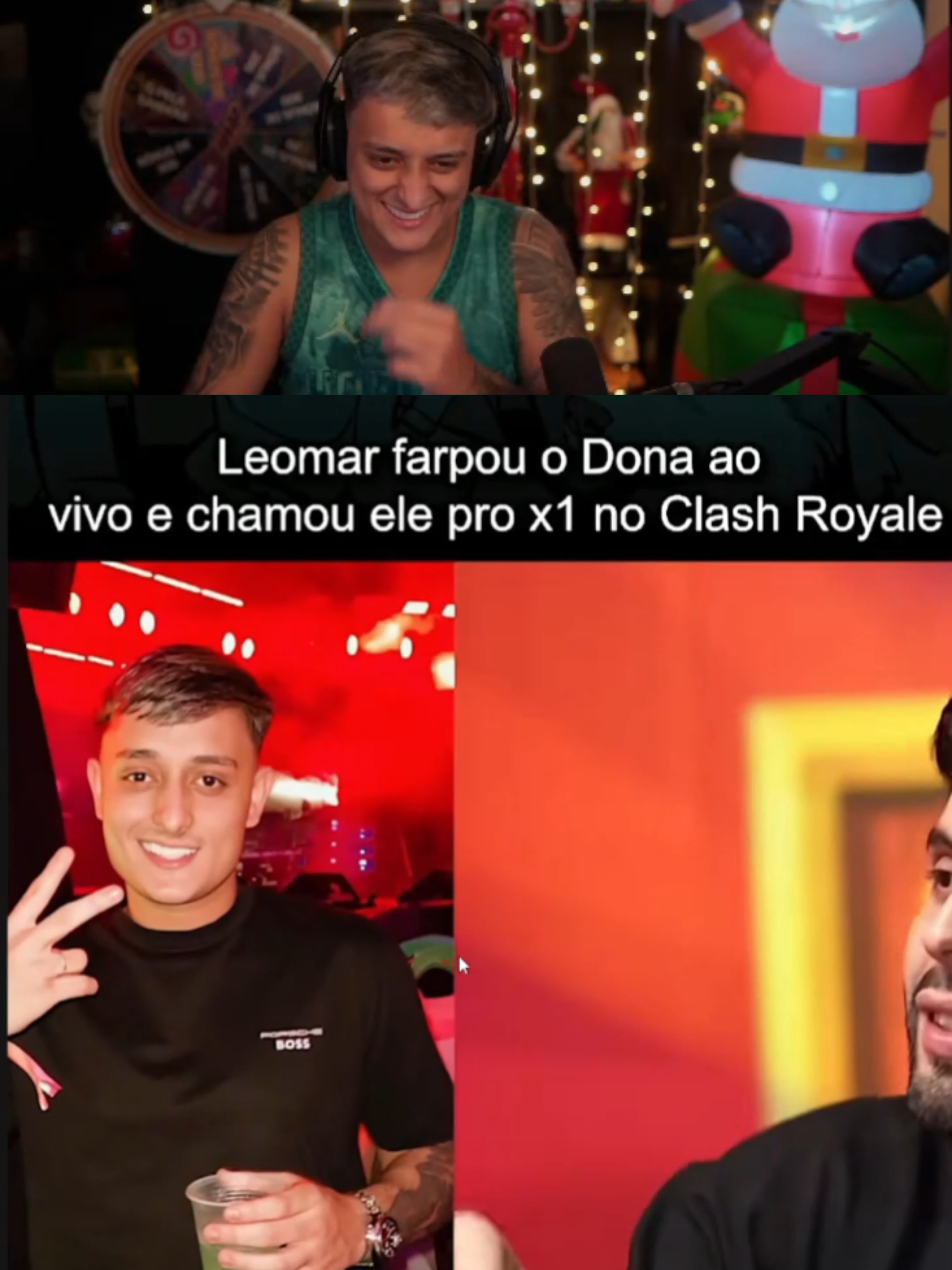 Dona reagindo ao Leomar  #fyp #dona #clashroyale #leomar