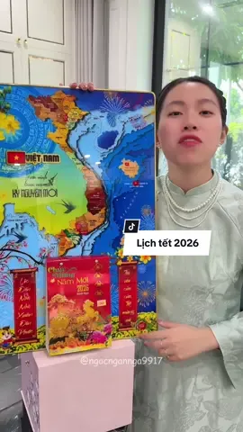 Lịch Tết 2026 in hình bản đồ Việt Nam ý nghĩa #lichtet#lich2026 #lichbando#ngocngannga #nnnlichtet2026