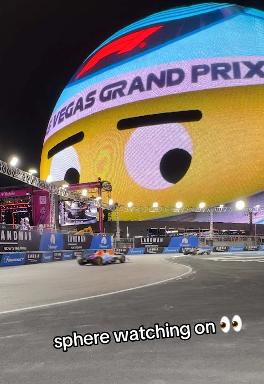 bestie has the best view in the house 👀😮‍💨 #F1 #lasvegasgp #Motorsport #sphere 
