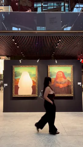 Came to admire the art… but with this Joybasic @joybasic.id bratop, I somehow became the exhibit. #joybasicfit #joybasic #bratop #fyp #OOTD 