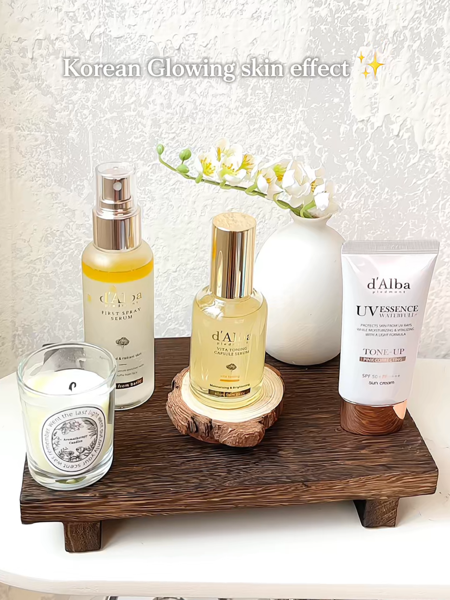 Korean glowing skin effect  💗✨ #dalbavn #dalba #skincare #glowy