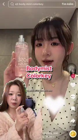 Mê em này ghê #colorkey #bodymist #colorkeyrosé #rosécrush 