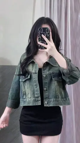 áo khoác jean xinh😍 #xuhuong #viral #outfit #aokhoac #aokhoacjean 