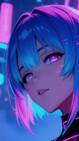 Neon rain. Cyberpunk silence.  Gl!tch.exe is loading… #cyberpunkgirl #glitchexe #aesthetical #neoncore #aiartdaily 