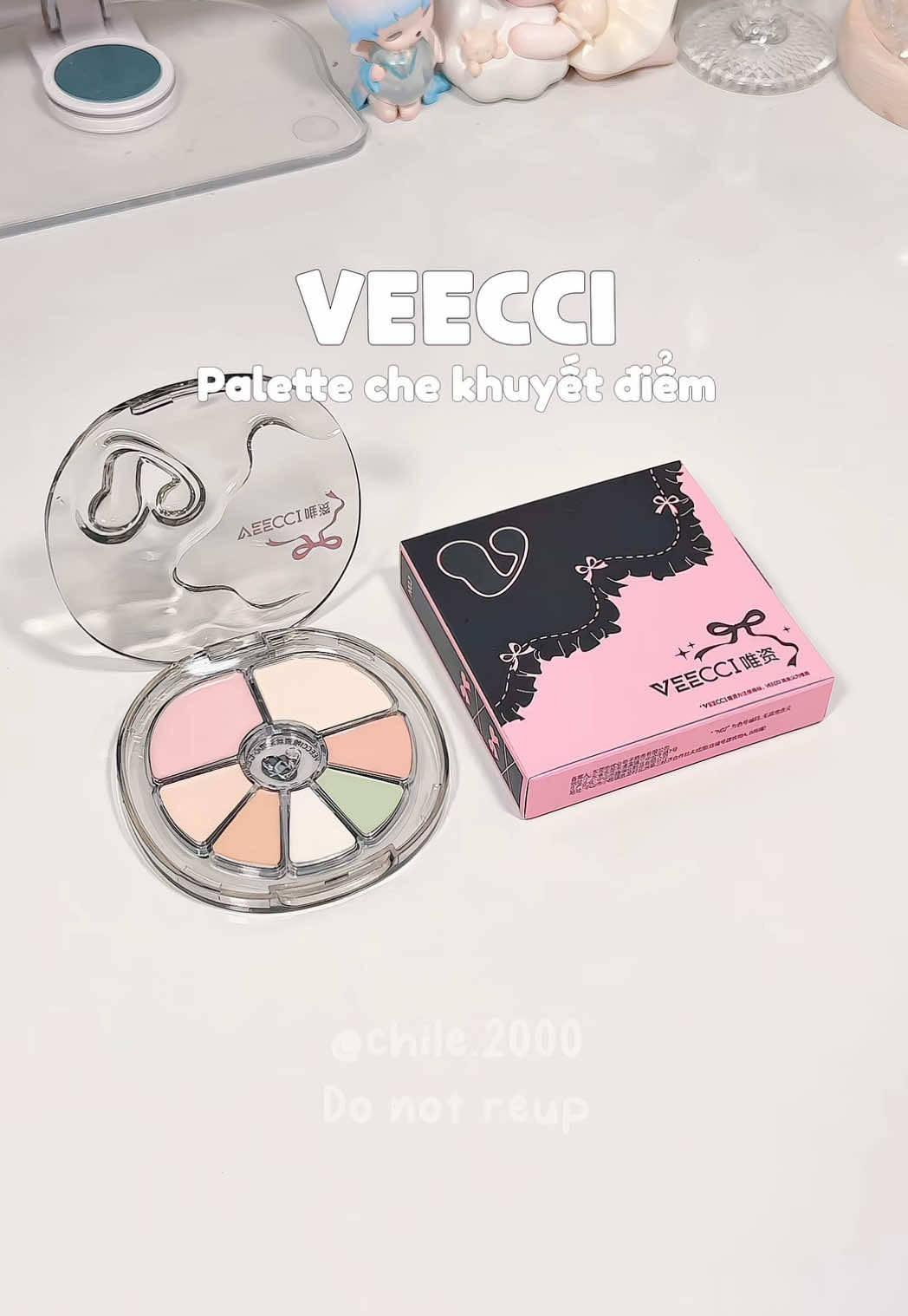 Kem che khuyết điểm 7 màu VEECCI  #veecci #chekhuyetdiem #concealer #review #chichi2k 
