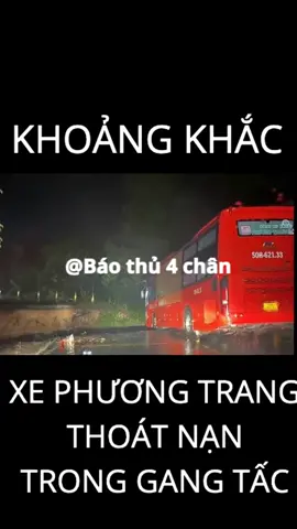🚌 Khoảnh khắc xe khách Phương Trang thoát nạn trong gang tấc tại đèo Mimosa