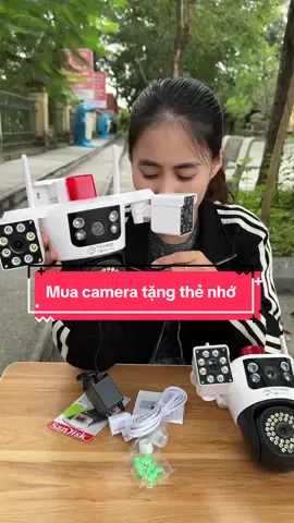 Mua camera 4 mắt xoay 360 . Tặng thẻ nhớ #tiktok #xuhuong #camera 