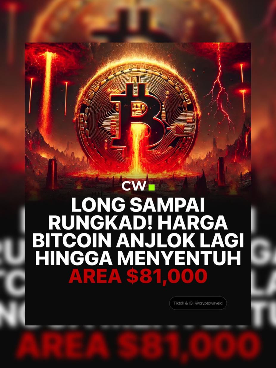 Bitcoin flash dump ke area $81,000. Banyak sekali trader yang mengalami likuidasi besar-besaran! Semoga portofolio kalian tetap aman. #cryptowave #gabrielrey #bitcoin #crypto 