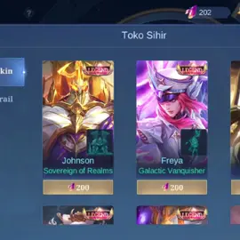 PILIH YANG MANA PLS REKOMENDASI, aku suka Johnson karna efek nya tebel, freya juga suka tapi karna dia di revamp skill nya jadi jelekk, duh bingung #mobilelegends #mlbb #fyp #legend #skinlegend 