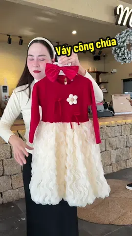 Váy xinh cho bé diện Tết, Noel #yennhanhnhen #thoitrangchobe #quanaotreem #vaycongchuachobegai #vaytetbegai 
