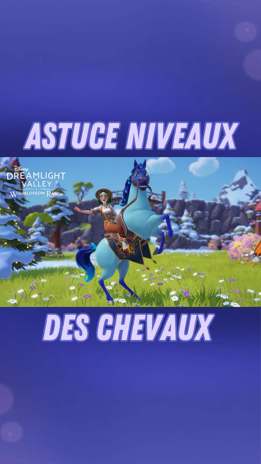 Astuce pour augmenter rapidement les chevaux 🐎📈 Vous l’avez appelé comment votre cheval ? 🤭✨ • Twitch : Lauwiny 🦋 ••• #twitch #DisneyDreamlightValley #wishblossomranch #disneydlv #disney @Disney Dreamlight Valley @Gameloft 