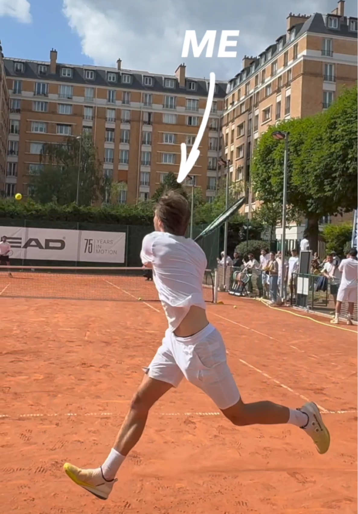 That's Lorenzo Musetti on the other side by the way 👀😳 #tennis #gladiatorstribe 