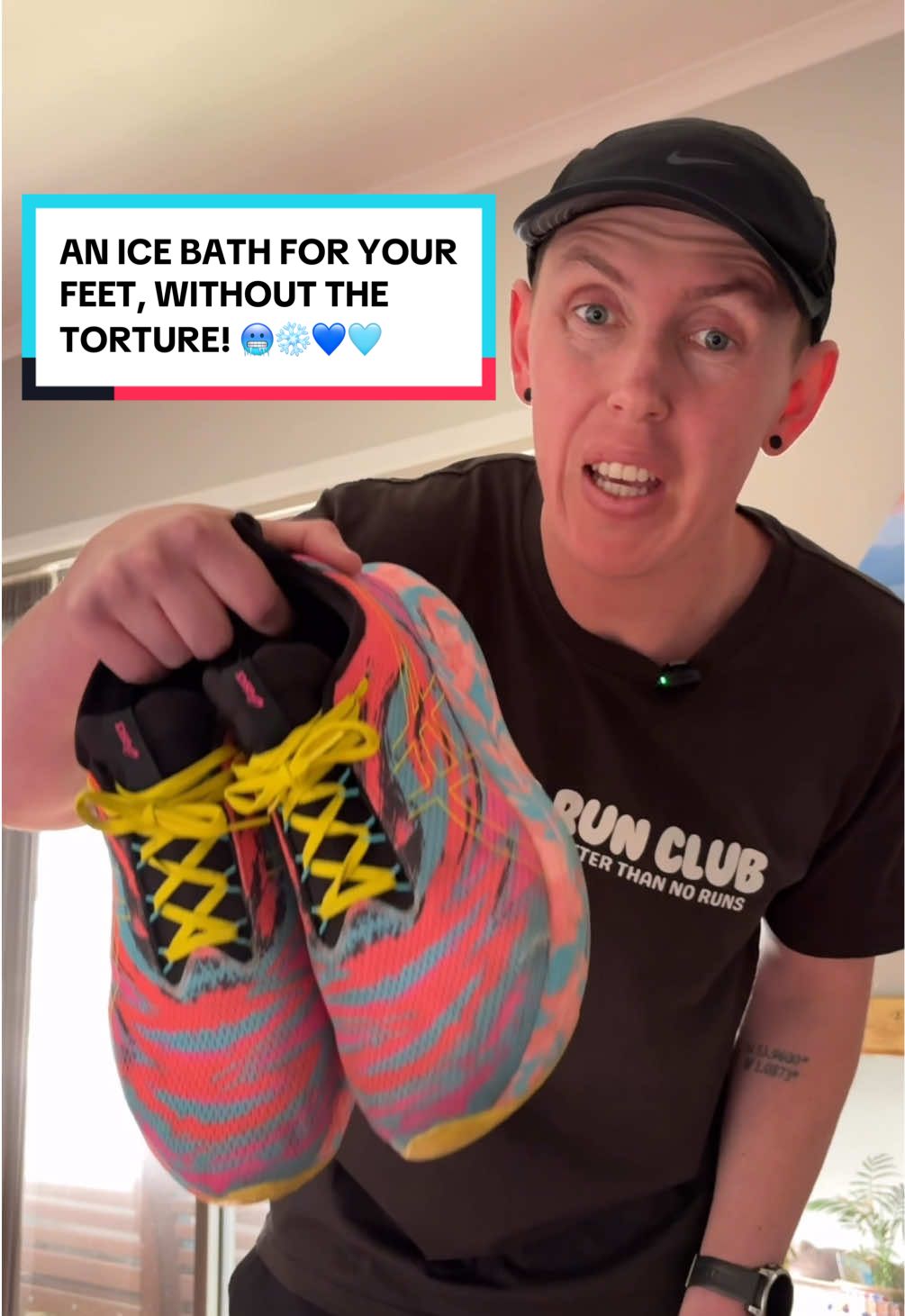 Ice bath for your feet… but without suffering 😭🥶 Used these after NYC and my recovery was INSANE. Size 13 gang, we’re safe. FROSTI FEET! #RunningRecovery #Recovery #FitnessRecovery #RunTok #ColdTherapy 