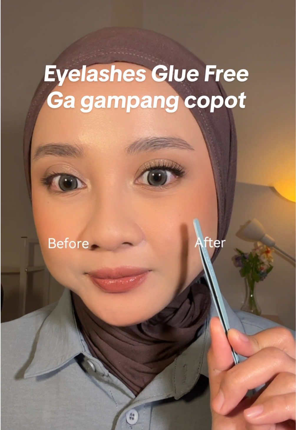Bulu mata tanpa lem andalan aku @GLAMFIX OFFICIAL ngga gampang copot😙 #glamfixid #glamfixwinkera #clusterlashes #bulumata #tanpalem 