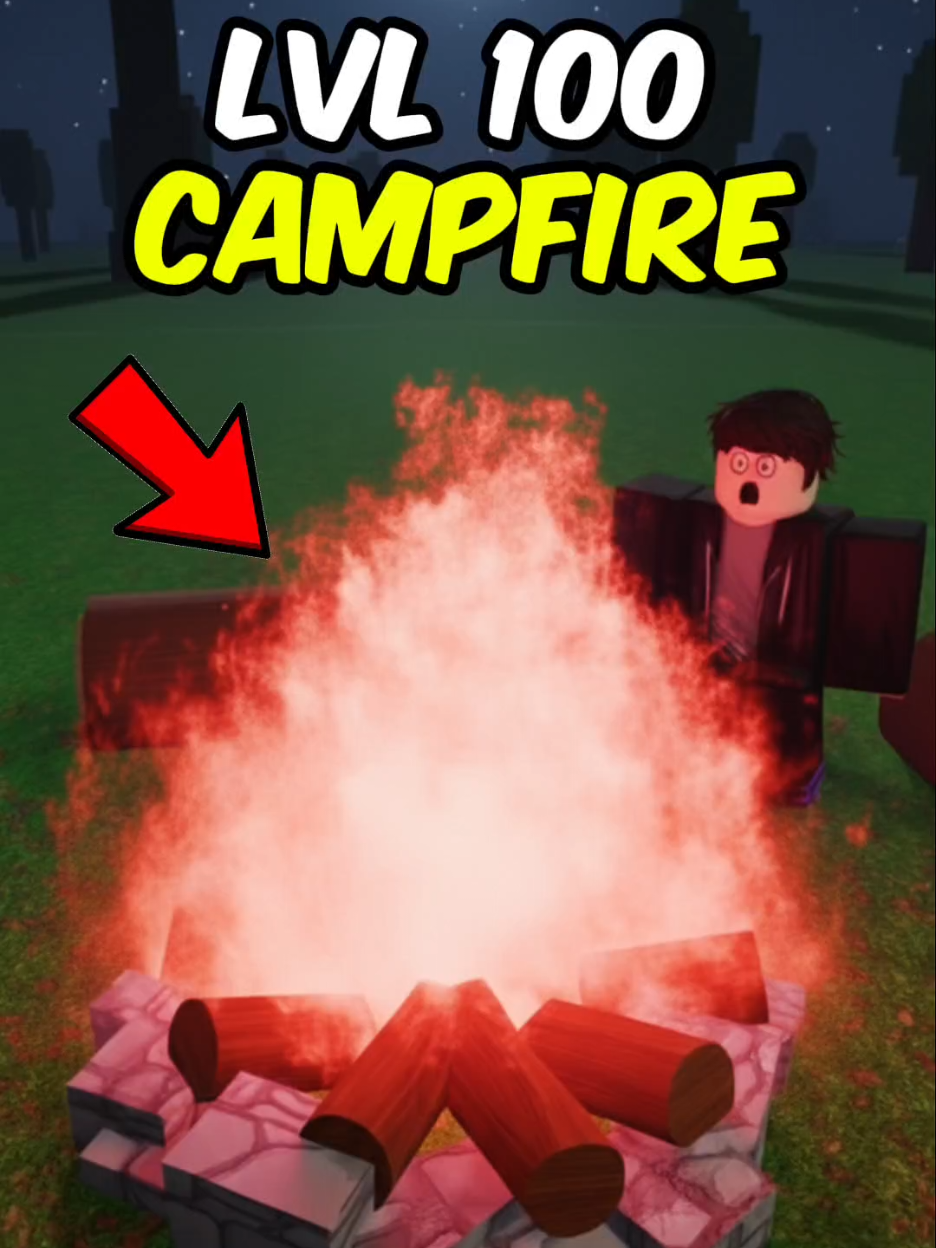 LVL 100 CAMPFIRE in 99 nights in the forest! #fyp #99nightsintheforest #roblox