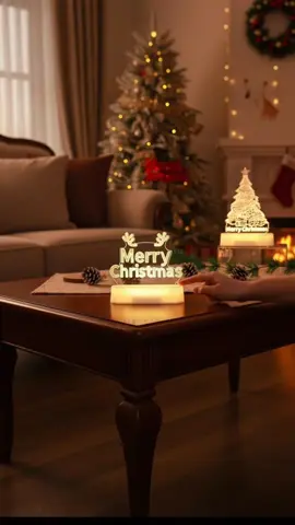 Christmas Decoration 3D Lamp Acrylic LED Night #christmas #decor #blackfridaysale #holidays #blackfridays 
