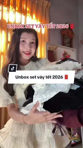 Unbox set váy tết 2026 🧧 Đồ tết bao la khách iu đợi em lên tiếp nhé 🎉 @HỒNG NHUNG SHOPPPP #outfit #dotet #tet2026 #hongnhungclothing #outfitideas 