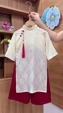 Áo dài cho bé trai #xuhuong #mechangnee #thoitrangtreem #tet2026 #aodai 