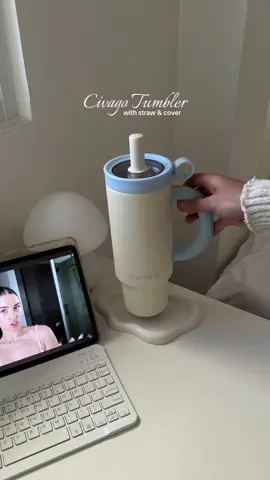 Love my new Civago tumbler w straw and cover🩵☁️ @Civago.ph  #civago #civagotumbler #civagoph #tumblerstainless #tumbler 