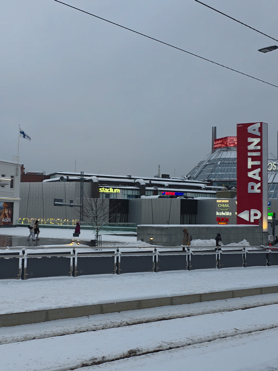 Sorin aukio glowing in the winter light ❄️   📍 Tampere, Finland   Follow for more Finnish stories! ❤️✨   IG: @intosuomi | TikTok: @intosuomi | YouTube: intosuomi   #tampere #snowday #cityvibes #sinullesivu #tiktoksuomi 
