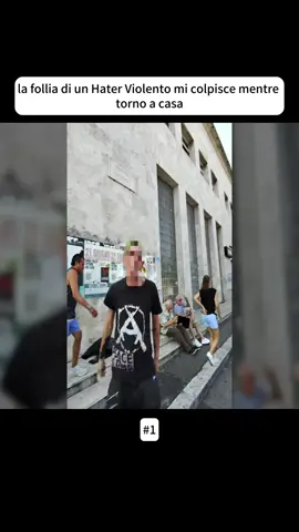 la follia di un Hater Violento mi colpisce mentre torno a casa #criminali #polizia #fyp #viral