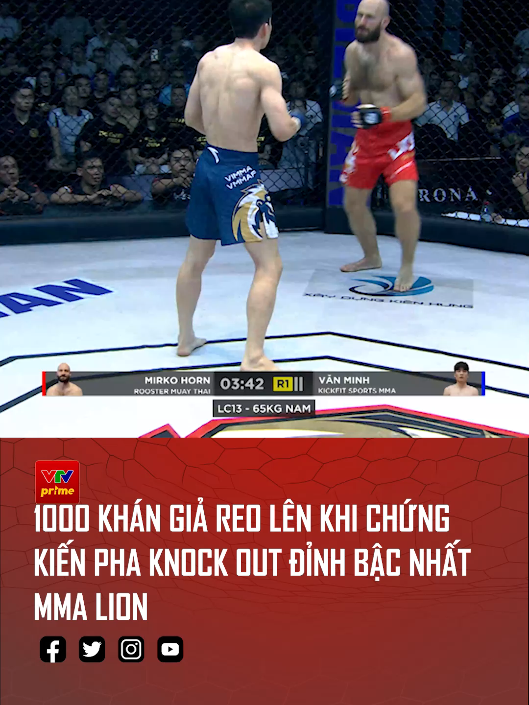 1000 khán giả cùng reo hò khi chứng kiến cú knock out đỉnh bậc nhất MMA LION, Quàng Văn Minh tung liên hoàn quyền khiến chiến thần châu Âu không thể chống đỡ #SportsOnTikTok #VTVprime #SEAGames2025 #OnSports #SportsOnTiktok #VTVcab #MMA