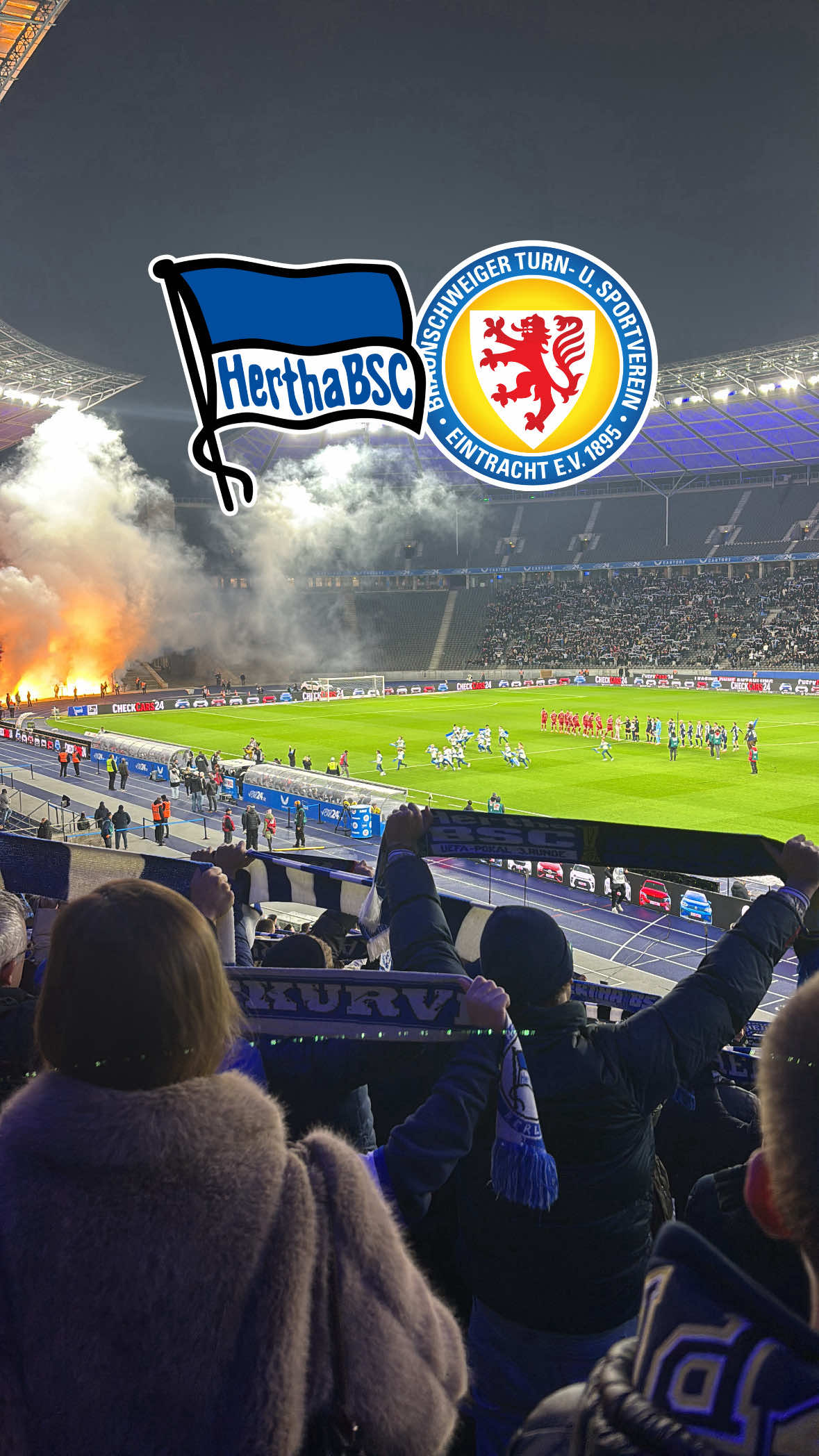 Hertha BSC vs. Braunschweig ⚽️💙🤍 #HaHoHe - wer gewinnt?🤔 Kommentiere!💬 #herthabsc #braunschweig #bundesliga #fussball