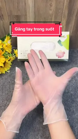 Găng tay trong suốt không bột, ko mùi, an toàn sạch sẽ #hientaphoa #gangtay #gangtaytrongsuot #gangtaycaosu 