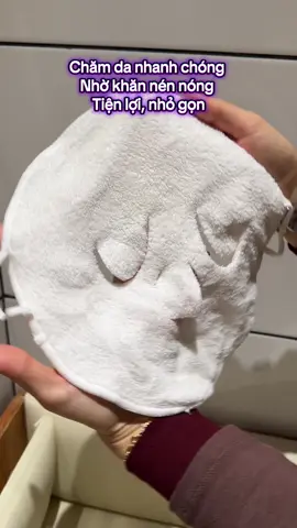 Khăn nén nóng lạnh #fyp #chamda #khanunongmat #khandapmat 
