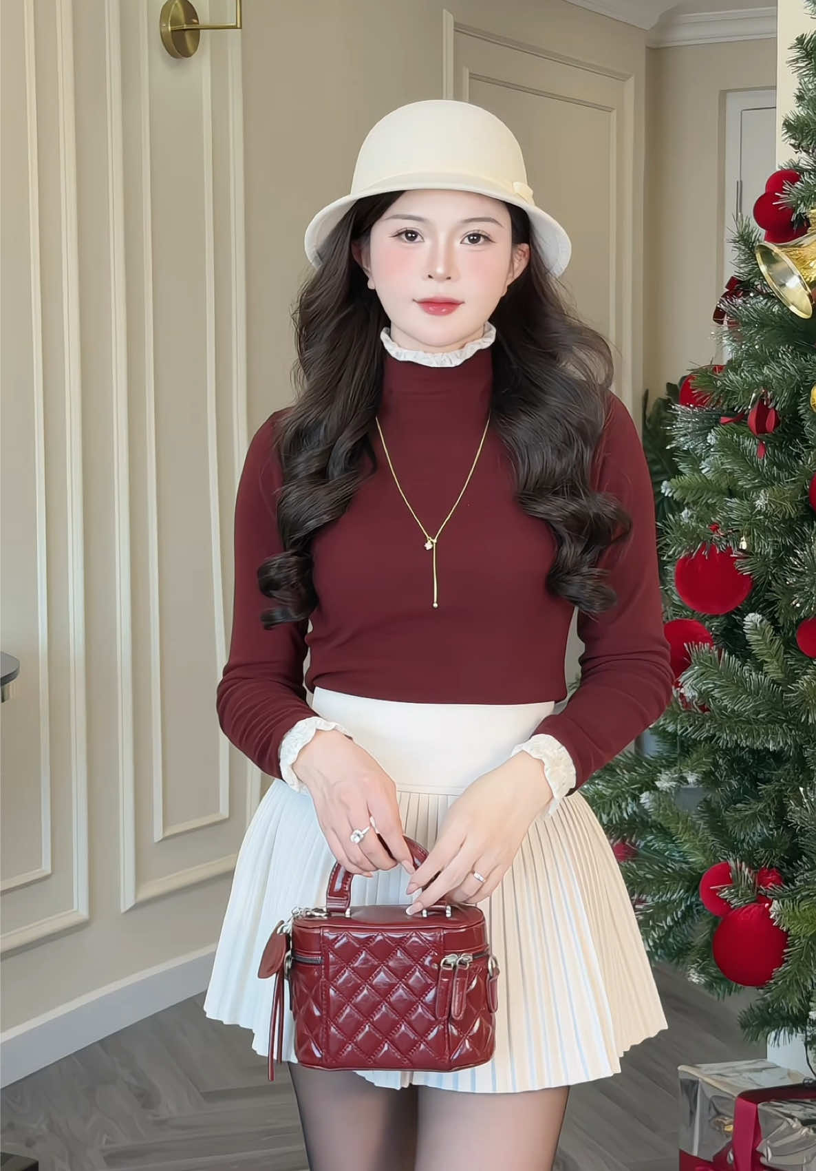 Áo giữ nhiệt cổ ren lông ấm #champhanreview #aogiunhiet 