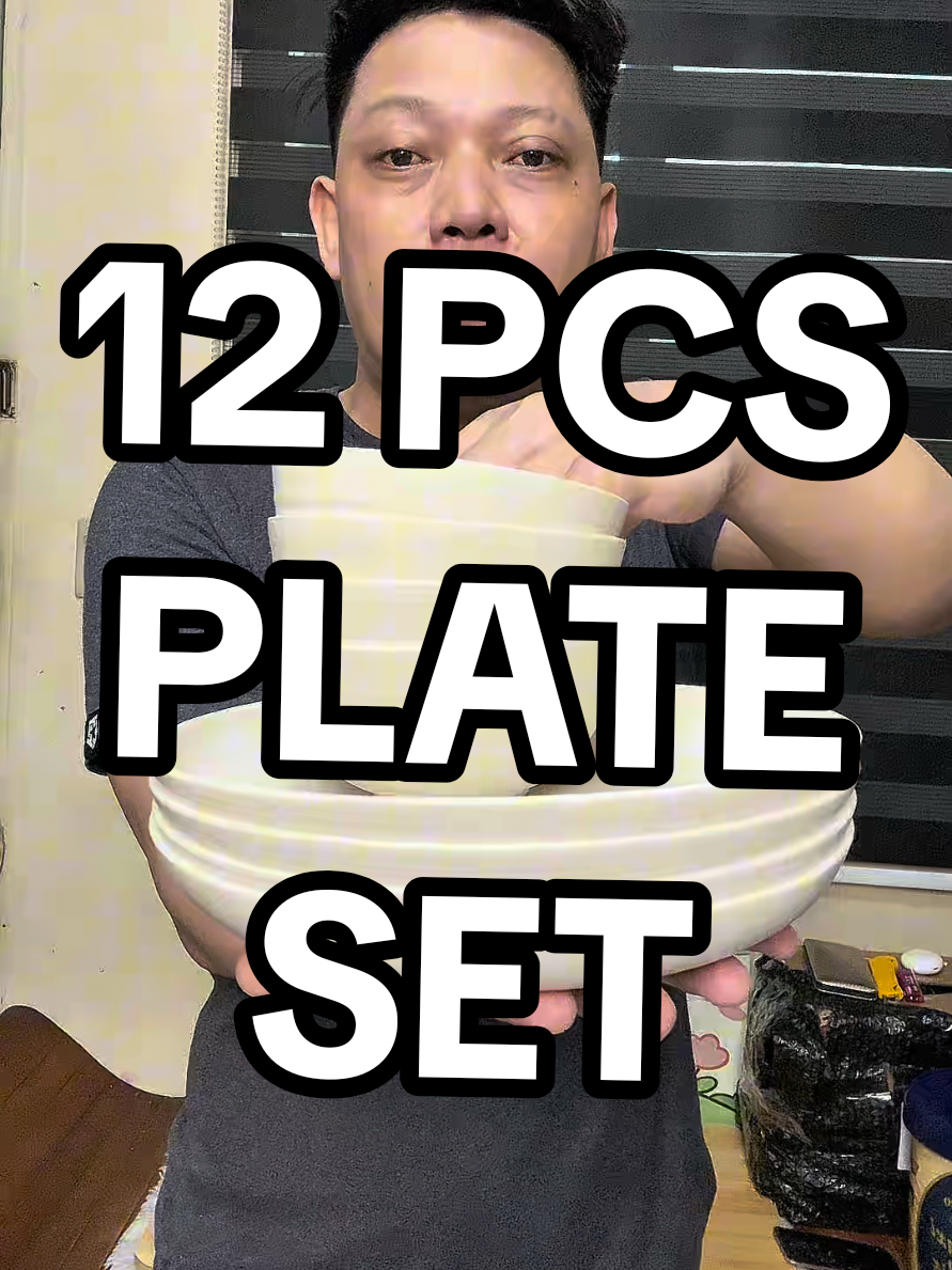 12 pcs plate set, super affordable na nito at ang ganda ng quality  #plate #plateset #12pcsplateset #dinnerwareset 