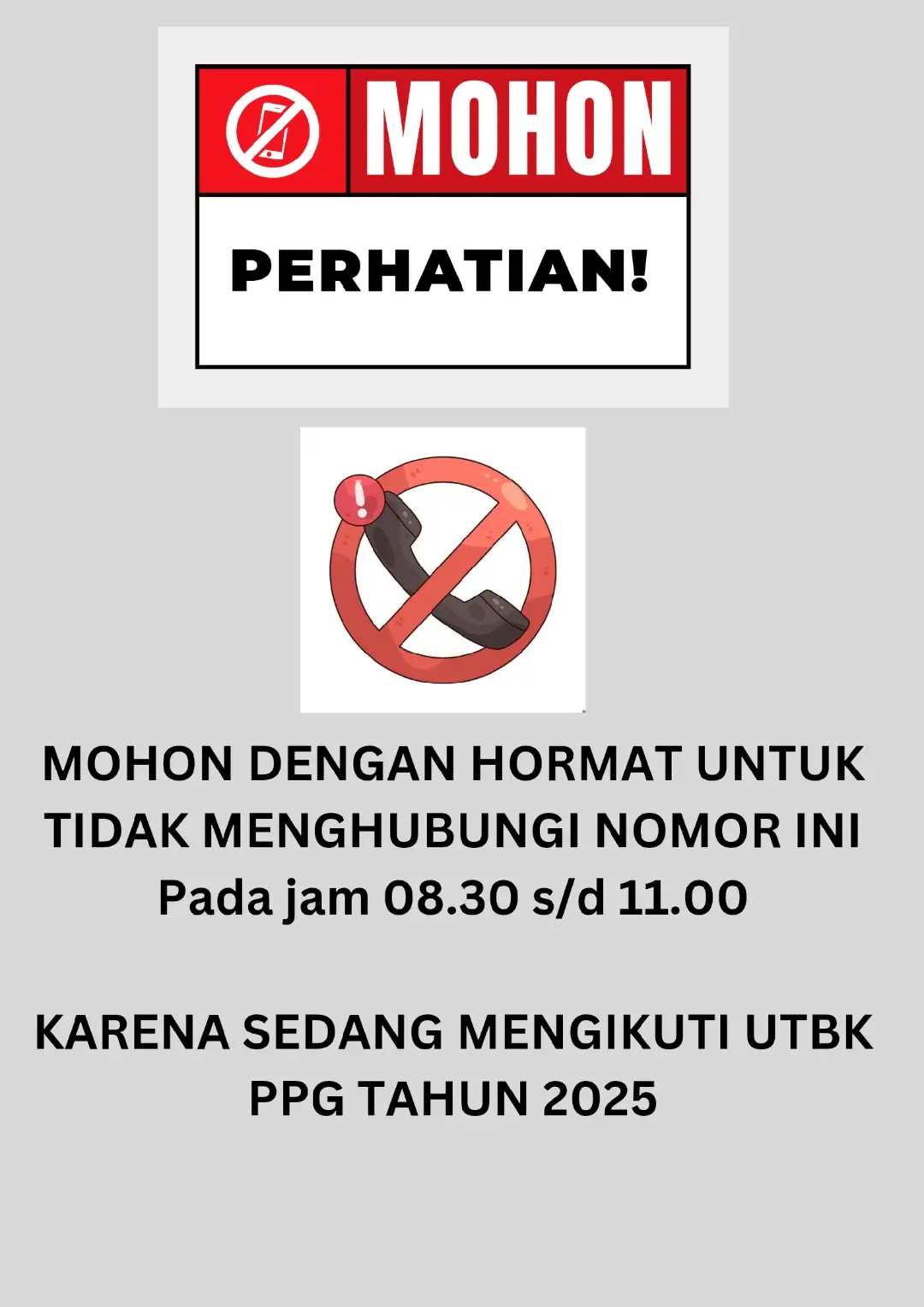 Bapak/Ibu yang sedang ujian, semangat! Semoga Allah mudahkan dan lancarkan sampai pengumuman lulus nanti 🤲 #utbkppg2025 #studikasusppg #ppgdaljab  #ukppg2025 