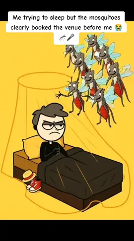 Me trying to sleep but the mosquitoes clearly booked the venue before me 😭🦟🎤 #funny #comedy #animation #ukcomedy #Trending 