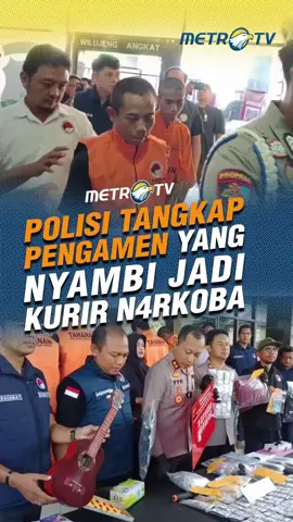 Kan ketangkep kannn... . Satres Narkoba Polres Sumedang tangkap seorang pengamen yang selama ini menyambi jadi kurir n4rkoba. #MetroTV #tiktokmetrotv #metrotv #tiktokberita #beritatiktok #fyp #viral #sumedang #kurir #polisi #polres #pengamen #satresnarkoba