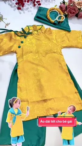 #quanaotreem áo dài tết cho bé gái#mevabe #thoitrangtreem #aodaichobe #aodaitetchobe 