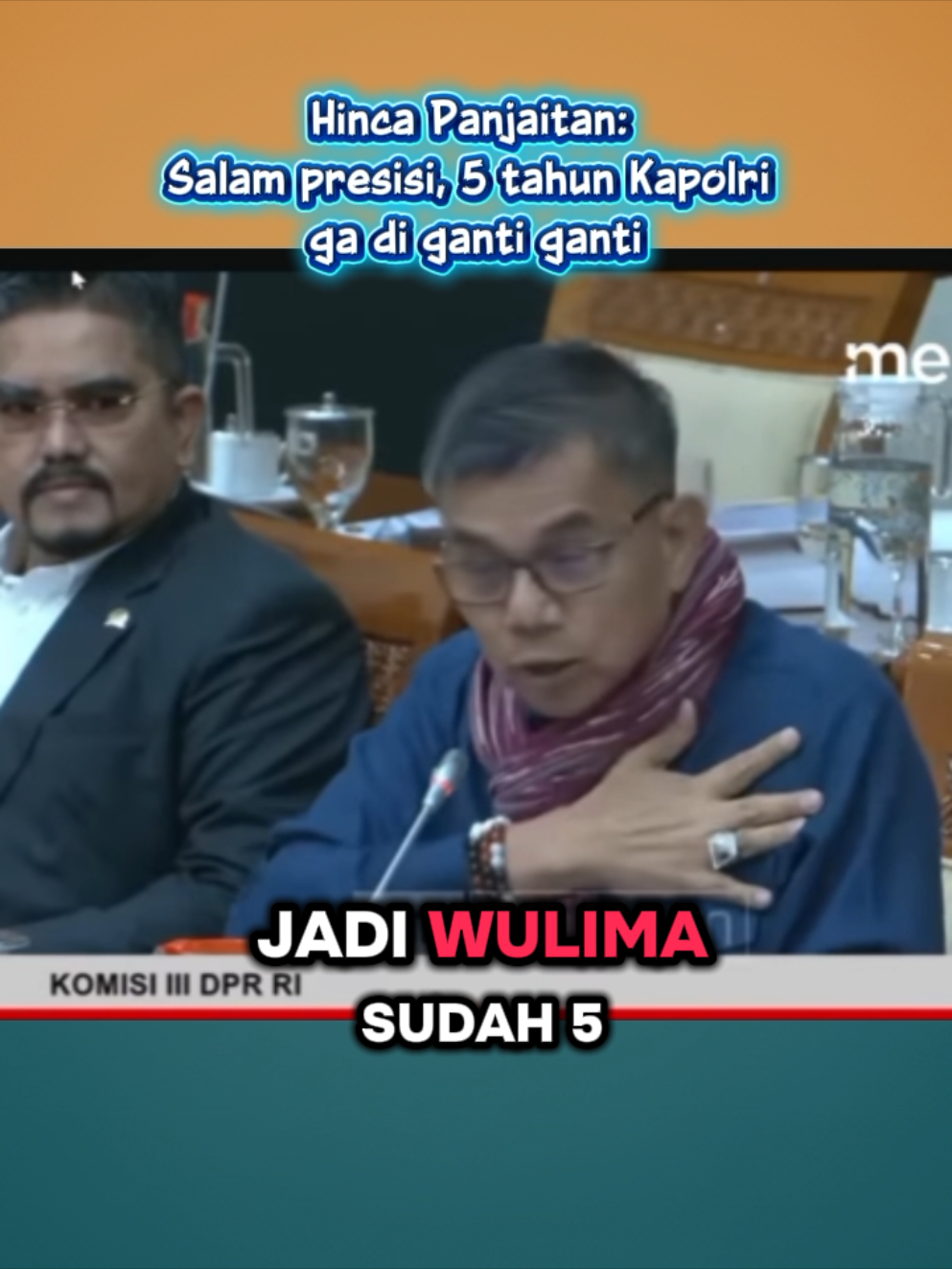 Hinca Panjaitan: salam presisi, 5 tahun Kapolri ga di ganti ganti.  #kapolri  #lenteranusantara2045 
