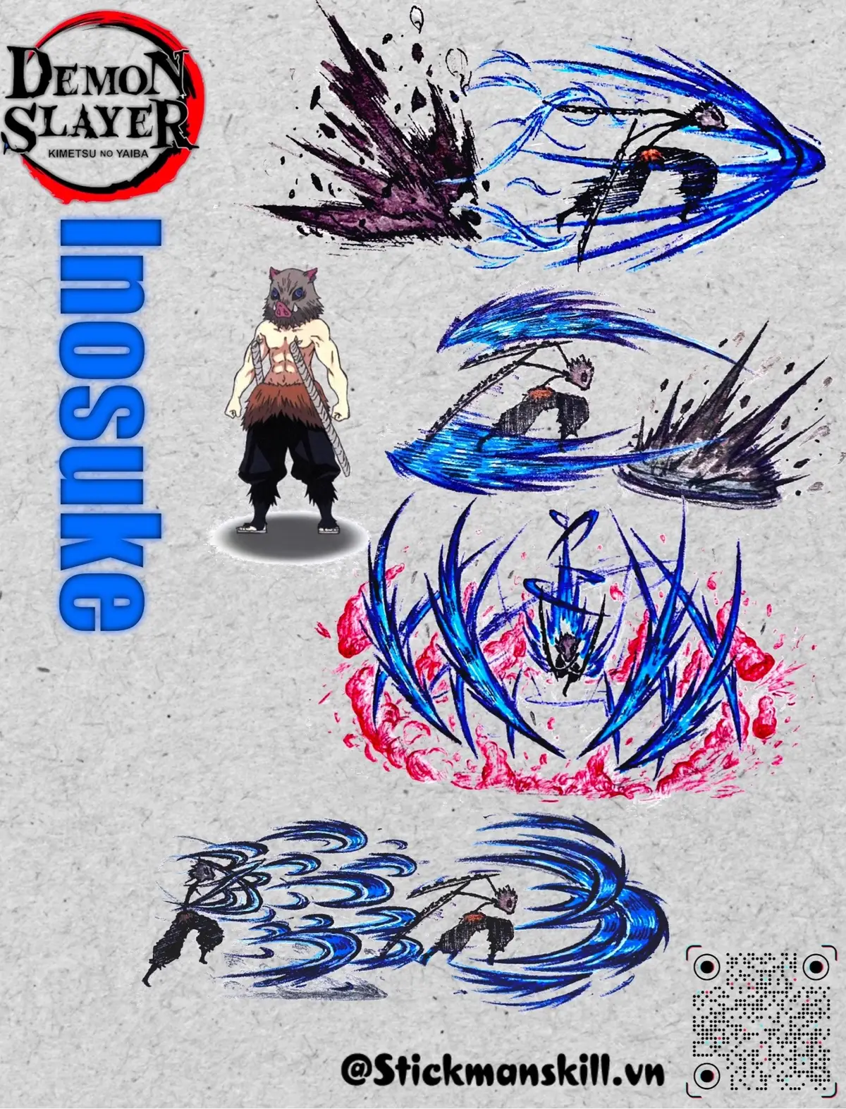 Demon Slayer - Kimetsu No Yaiba - Infinity Castle @Stickman ✨  Inosuke - Kanao - Douma @Stickman ✨ Tanjiro @Stickman ✨ zenitsu #stickman  #demonslayer  #inosuke  #stickmanskill  #kimetsunoyaiba 