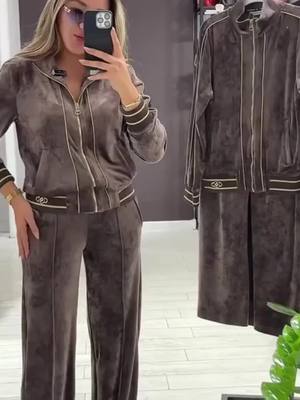 2-teiliges Trainingsanzug-Set für Damen – Schicker Komfort für jede Gelegenheit!