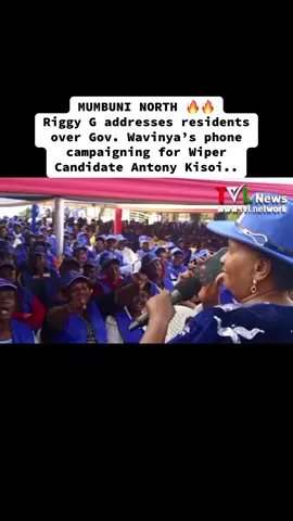 MUMBUNI NORTH 🔥🔥 Riggy G addresses residents over Gov. Wavinya’s phone campaigning for Wiper Candidate Antony Kisoi