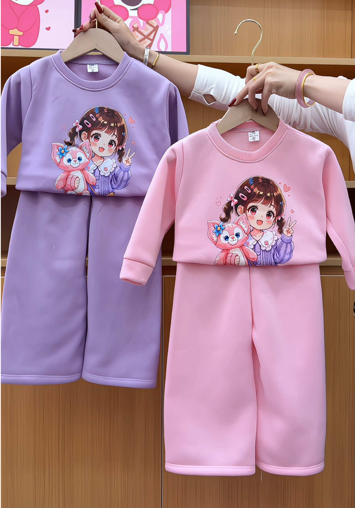 Bộ nỉ cho bé gái #thoitrangtreem #bobegai #bochobe #bochobegai #bonichobe 