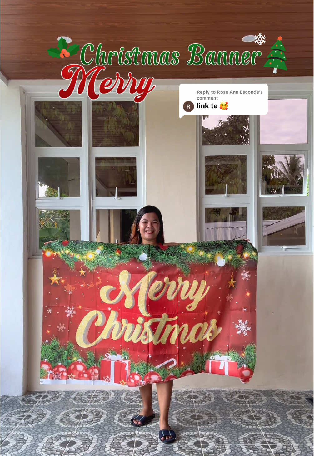 Replying to @Rose Ann Esconde #christmasbanner #christmasbackdrop #christmasdecor #christmasdecorations #merrychristmasbackdrop 