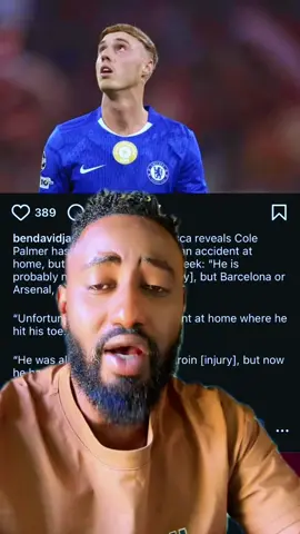 bendavidjacobs 2‹ Enzo Maresca reveals Cole Palmer has a fractured toe after an accident at home, but he could return next week: 