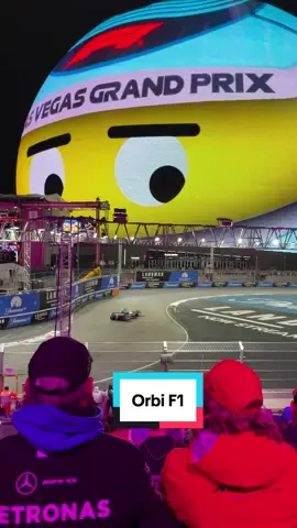 Orbi likes what he sees. #LasVegasGP @Sphere 