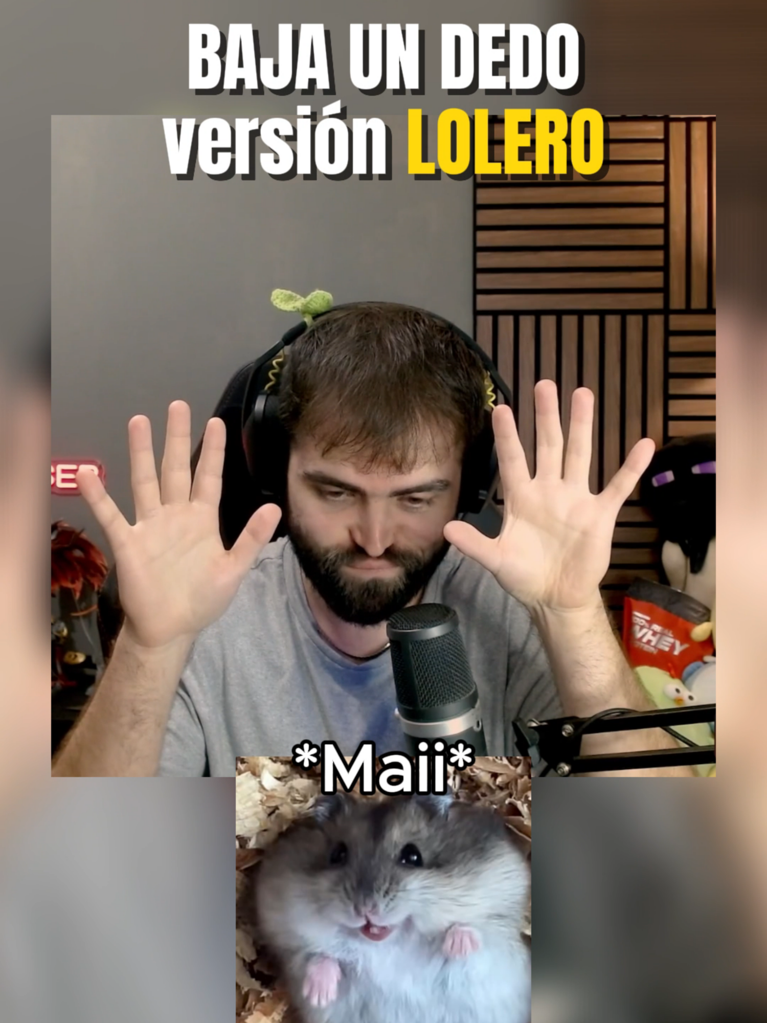 Baja un dedo versión LOLERO! | Nos vemos el domingo en TWITCH: Maiiser | Mira nuestros vídeos de YT! . . . #maiiser #pareja #humor #hamster #novia #maii #javi #twitch #wiwiwi #charlando #aatrox #leagueoflegends #bajaundedo #challenge #toxic