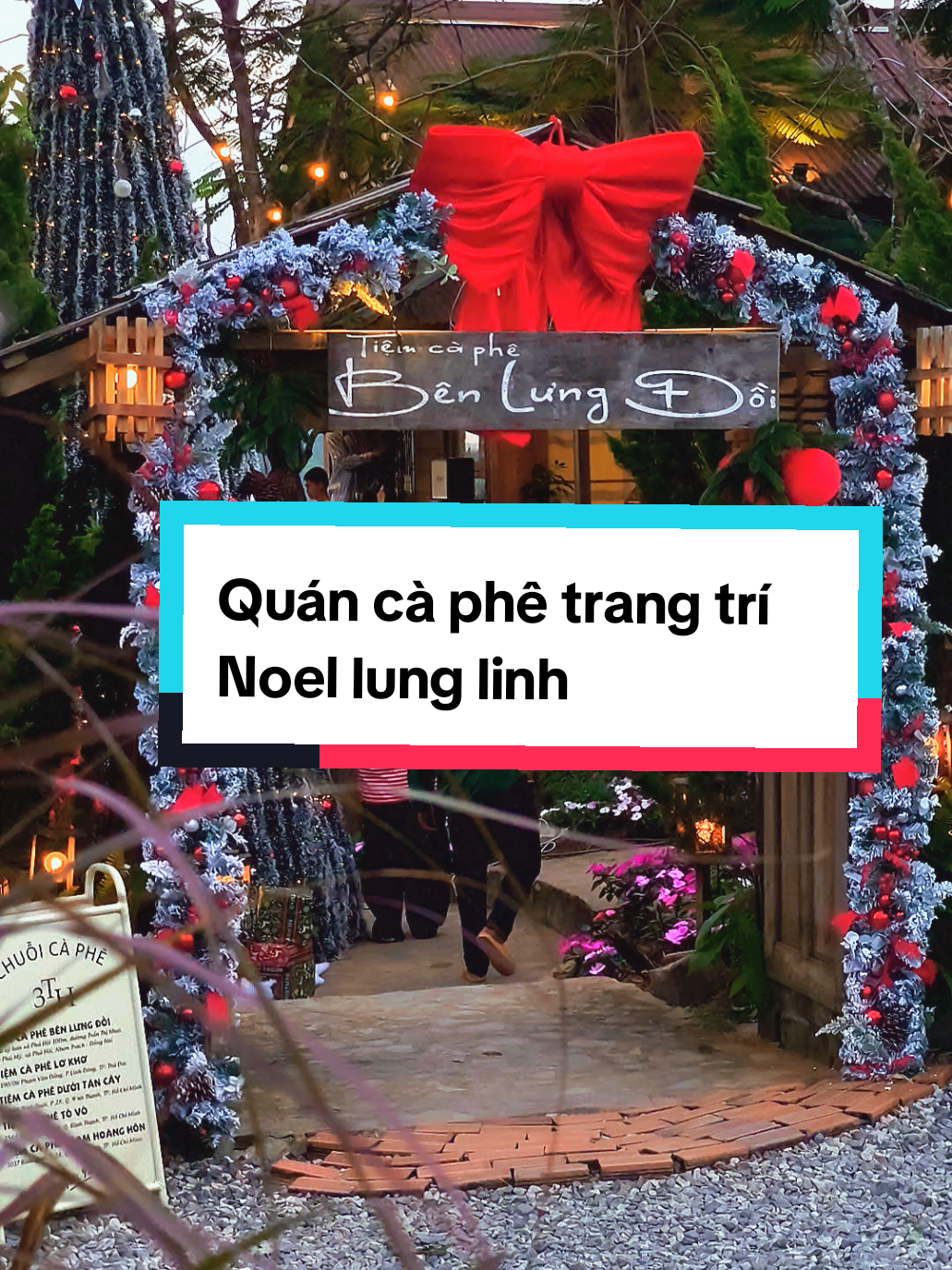 Phát hiện quán cà phê vừa trang trí Noel lung linh tại Nhơn Trạch #demnhacbenlungdoi #caphedepnhontrach #tiemcaphebenlungdoi #noel #cafenhontrach 