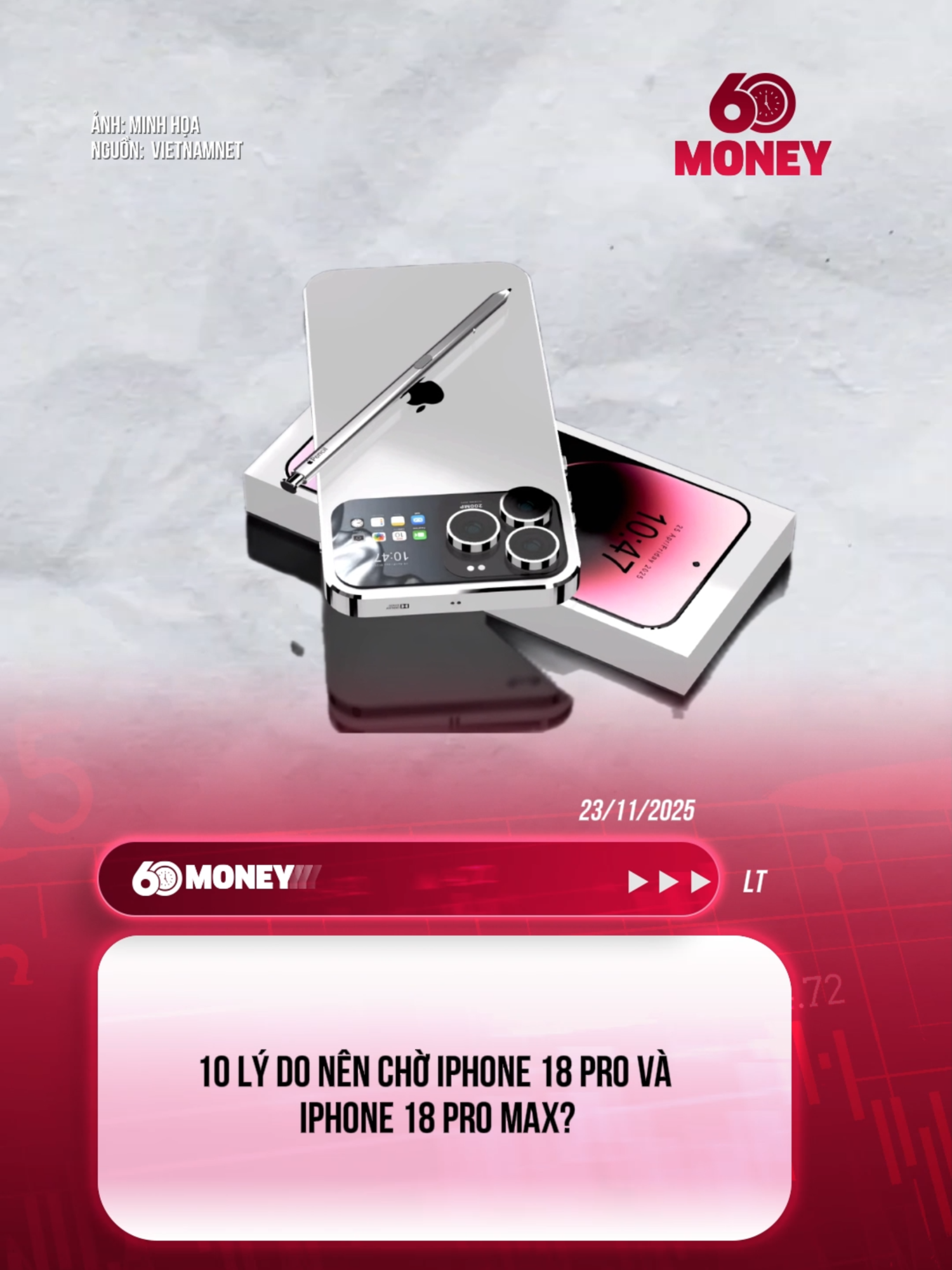 10 lý do nên chờ iPhone 18 Pro và iPhone 18 Pro Max?  #60giaytaichinhtieudung #tiktoknews #60smoney #iphone