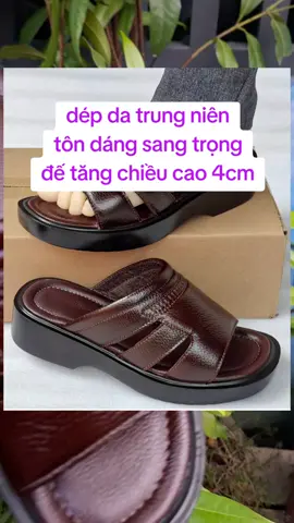 dép da nam trung niên@dép da nam cao cấp 