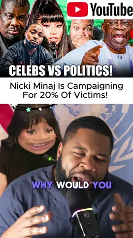 FULL VIDEO ON MY YOUTUBE CHANNEL Nicki Minaj Is Campaigning For 20% Of Victims #kebbigirls #nickiminaj #donaldtrump #christians #nigeria 