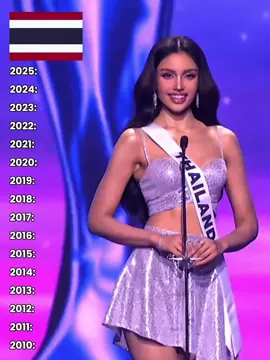 🇹🇭 Thailand's representative at Miss Universe 2010-2025 👑✨ #MissUniverse #missuniverse2025  #missuniversethailand  #fyp #thailand🇹🇭 